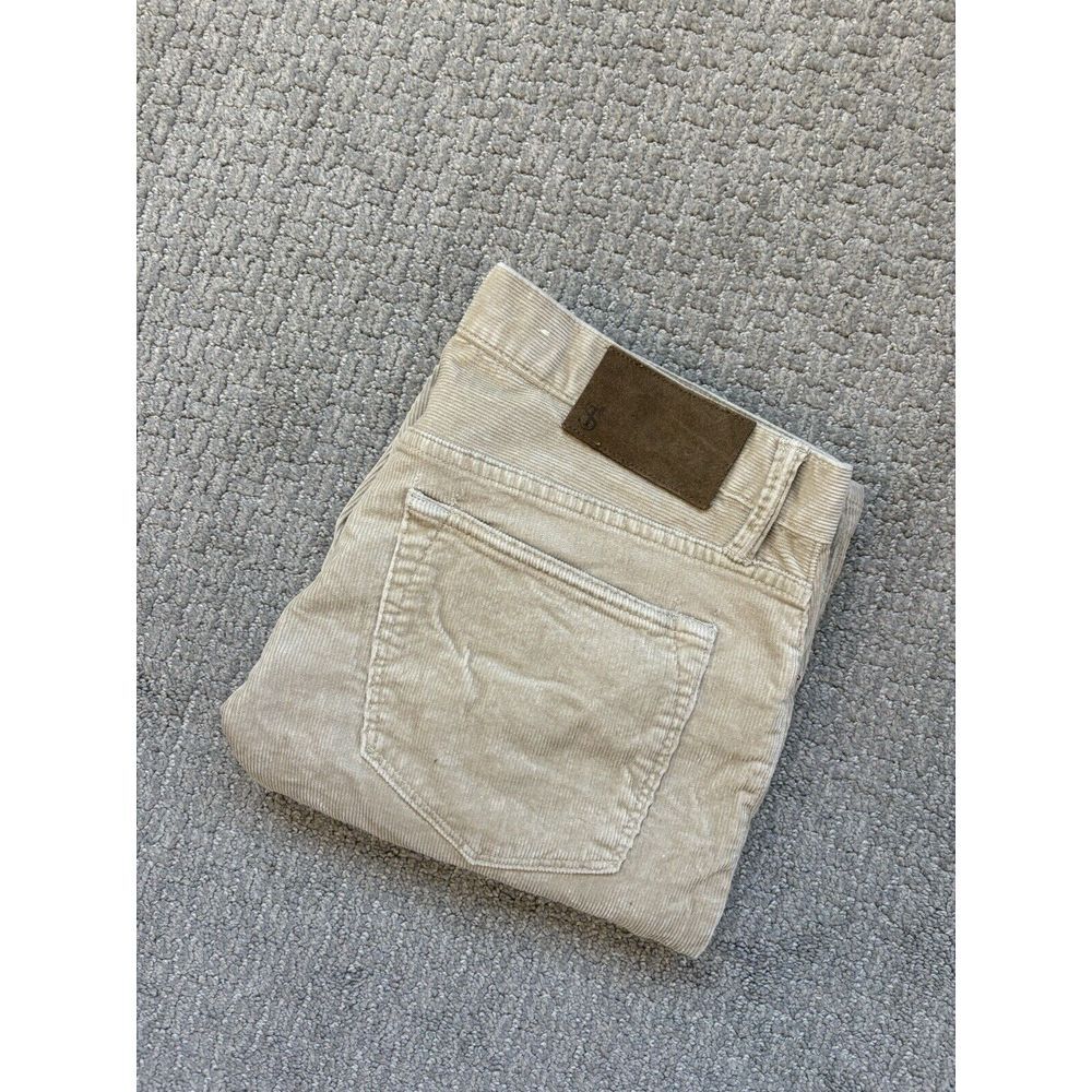 Todd Snyder Corduroy Pants Mens 33x32 Slim Fit 5 Pocket Stretch Beige